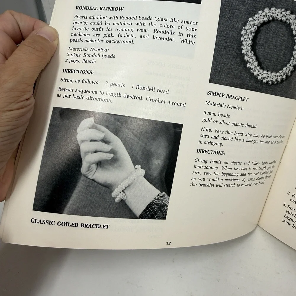 1971 - Pearls: Fun & Fancy Booklet For Jewelry Making Crochet and Beads